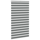 vidaXL zebrafüggönnyel sötét szürke szövetszélesség 125,9cm poliészter