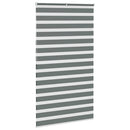 vidaXL zebrafüggönnyel sötét szürke szövetszélesség 130,9cm poliészter