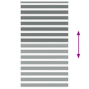 vidaXL zebrafüggönnyel sötét szürke szövetszélesség 130,9cm poliészter
