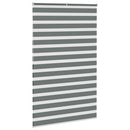 vidaXL zebrafüggönnyel sötét szürke szövetszélesség 140,9cm poliészter