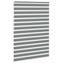 vidaXL zebrafüggönnyel sötét szürke szövetszélesség 150,9cm poliészter