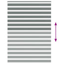 vidaXL zebrafüggönnyel sötét szürke szövetszélesség 155,9cm poliészter