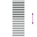 vidaXL zebrafüggönnyel sötét szürke szövetszélesség 85,9 cm poliészter