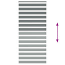 vidaXL zebrafüggönnyel sötét szürke szövetszélesség 90,9 cm poliészter