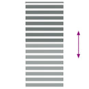 vidaXL zebrafüggönnyel sötét szürke szövetszélesség 100,9cm poliészter