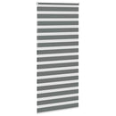 vidaXL zebrafüggönnyel sötét szürke szövetszélesség 110,9cm poliészter