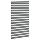 vidaXL zebrafüggönnyel sötét szürke szövetszélesség 115,9cm poliészter
