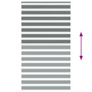 vidaXL zebrafüggönnyel sötét szürke szövetszélesség 120,9cm poliészter