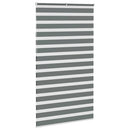 vidaXL zebrafüggönnyel sötét szürke szövetszélesség 125,9cm poliészter