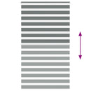 vidaXL zebrafüggönnyel sötét szürke szövetszélesség 125,9cm poliészter