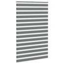 vidaXL zebrafüggönnyel sötét szürke szövetszélesség 140,9cm poliészter
