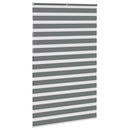 vidaXL zebrafüggönnyel sötét szürke szövetszélesség 140,9cm poliészter