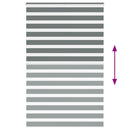 vidaXL zebrafüggönnyel sötét szürke szövetszélesség 140,9cm poliészter
