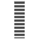 vidaXL zebrafüggönnyel fekete szövetszélesség 50,9 cm poliészter