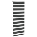 vidaXL zebrafüggönnyel fekete szövetszélesség 60,9 cm poliészter