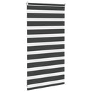 vidaXL zebrafüggönnyel fekete szövetszélesség 65,9 cm poliészter