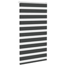 vidaXL zebrafüggönnyel fekete szövetszélesség 70,9 cm poliészter