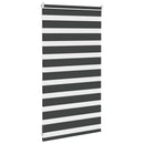 vidaXL zebrafüggönnyel fekete szövetszélesség 75,9 cm poliészter