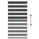 vidaXL zebrafüggönnyel fekete szövetszélesség 80,9 cm poliészter