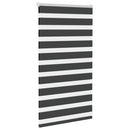 vidaXL zebrafüggönnyel fekete szövetszélesség 85,9 cm poliészter