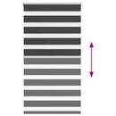 vidaXL zebrafüggönnyel fekete szövetszélesség 85,9 cm poliészter