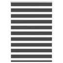 vidaXL zebrafüggönnyel fekete szövetszélesség 100,9 cm poliészter