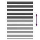 vidaXL zebrafüggönnyel fekete szövetszélesség 105,9 cm poliészter
