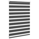 vidaXL zebrafüggönnyel fekete szövetszélesség 110,9 cm poliészter