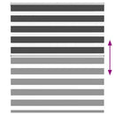 vidaXL zebrafüggönnyel fekete szövetszélesség 115,9 cm poliészter