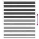 vidaXL zebrafüggönnyel fekete szövetszélesség 120,9 cm poliészter