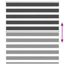 vidaXL zebrafüggönnyel fekete szövetszélesség 125,9 cm poliészter