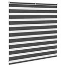 vidaXL zebrafüggönnyel fekete szövetszélesség 135,9 cm poliészter