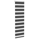 vidaXL zebrafüggönnyel fekete szövetszélesség 45,9 cm poliészter