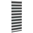 vidaXL zebrafüggönnyel fekete szövetszélesség 50,9 cm poliészter