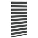 vidaXL zebrafüggönnyel fekete szövetszélesség 65,9 cm poliészter