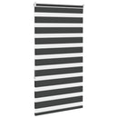 vidaXL zebrafüggönnyel fekete szövetszélesség 65,9 cm poliészter