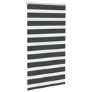 vidaXL zebrafüggönnyel fekete szövetszélesség 70,9 cm poliészter