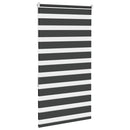 vidaXL zebrafüggönnyel fekete szövetszélesség 70,9 cm poliészter