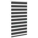 vidaXL zebrafüggönnyel fekete szövetszélesség 75,9 cm poliészter