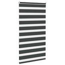 vidaXL zebrafüggönnyel fekete szövetszélesség 75,9 cm poliészter