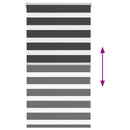 vidaXL zebrafüggönnyel fekete szövetszélesség 80,9 cm poliészter