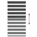 vidaXL zebrafüggönnyel fekete szövetszélesség 85,9 cm poliészter