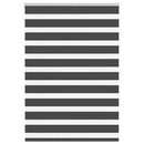 vidaXL zebrafüggönnyel fekete szövetszélesség 105,9 cm poliészter
