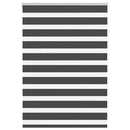 vidaXL zebrafüggönnyel fekete szövetszélesség 110,9 cm poliészter