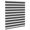 vidaXL zebrafüggönnyel fekete szövetszélesség 115,9 cm poliészter