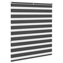 vidaXL zebrafüggönnyel fekete szövetszélesség 115,9 cm poliészter