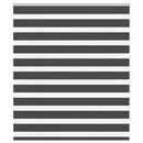 vidaXL zebrafüggönnyel fekete szövetszélesség 125,9 cm poliészter