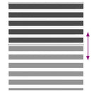 vidaXL zebrafüggönnyel fekete szövetszélesség 125,9 cm poliészter