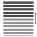 vidaXL zebrafüggönnyel fekete szövetszélesség 130,9 cm poliészter