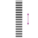 vidaXL zebrafüggönnyel fekete szövetszélesség 35,9 cm poliészter